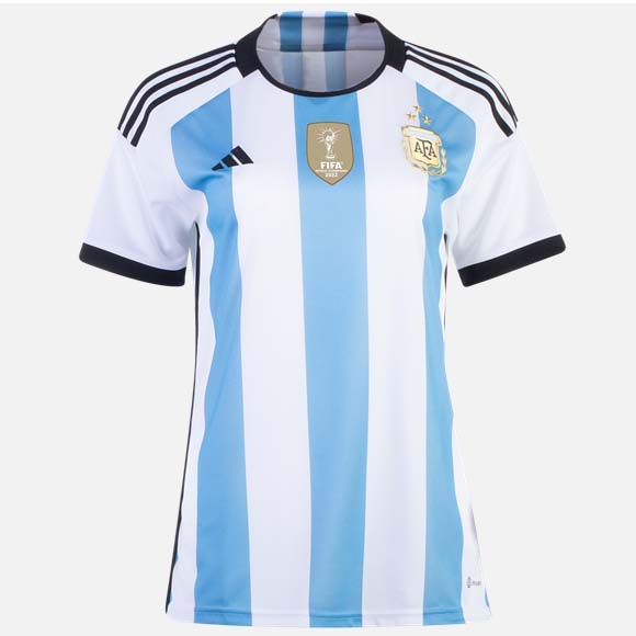 3 Estrellas Camiseta Argentina Replica Primera Ropa Mujer 2022/23